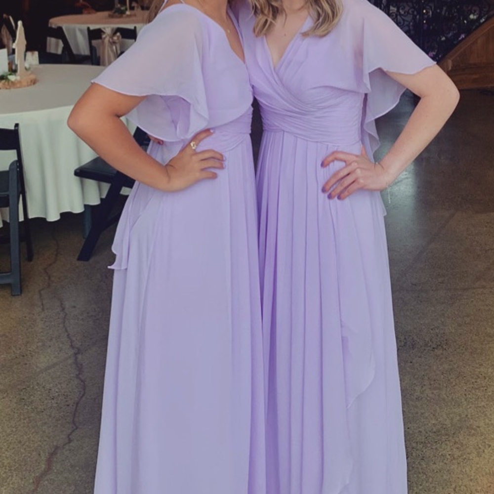Lilac bridesmaid dress